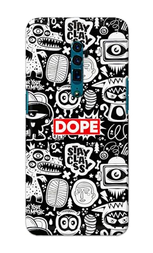 Image of Printed Hard Back Cover Case for Oppo Reno 10x Zoom Back Cover (Mixed Cartoons) -1111
