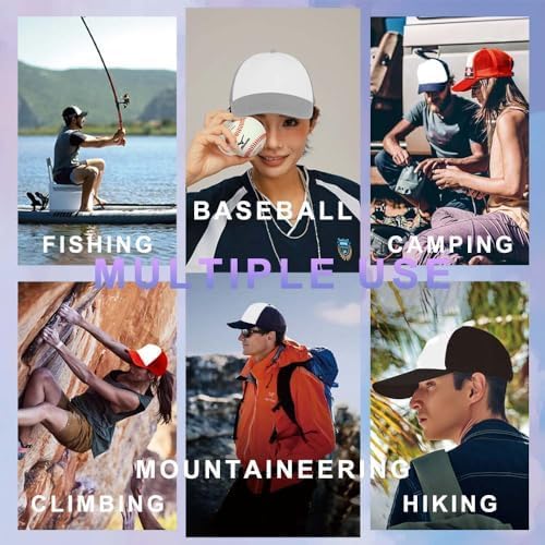 ZH 12 Pcs Sublimation Trucker Hats Blank Mesh Baseball Cap Polyester Bulk Mesh Trucker Hat for Men and Women - Image 8