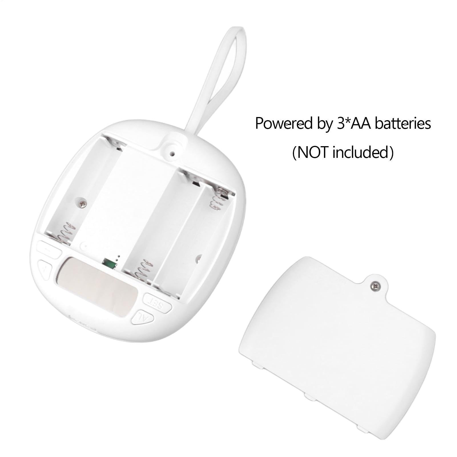 Sveglia a Vibrazione LED Silenziosa con Allarme Potente, Bed Shaker per Non Udenti