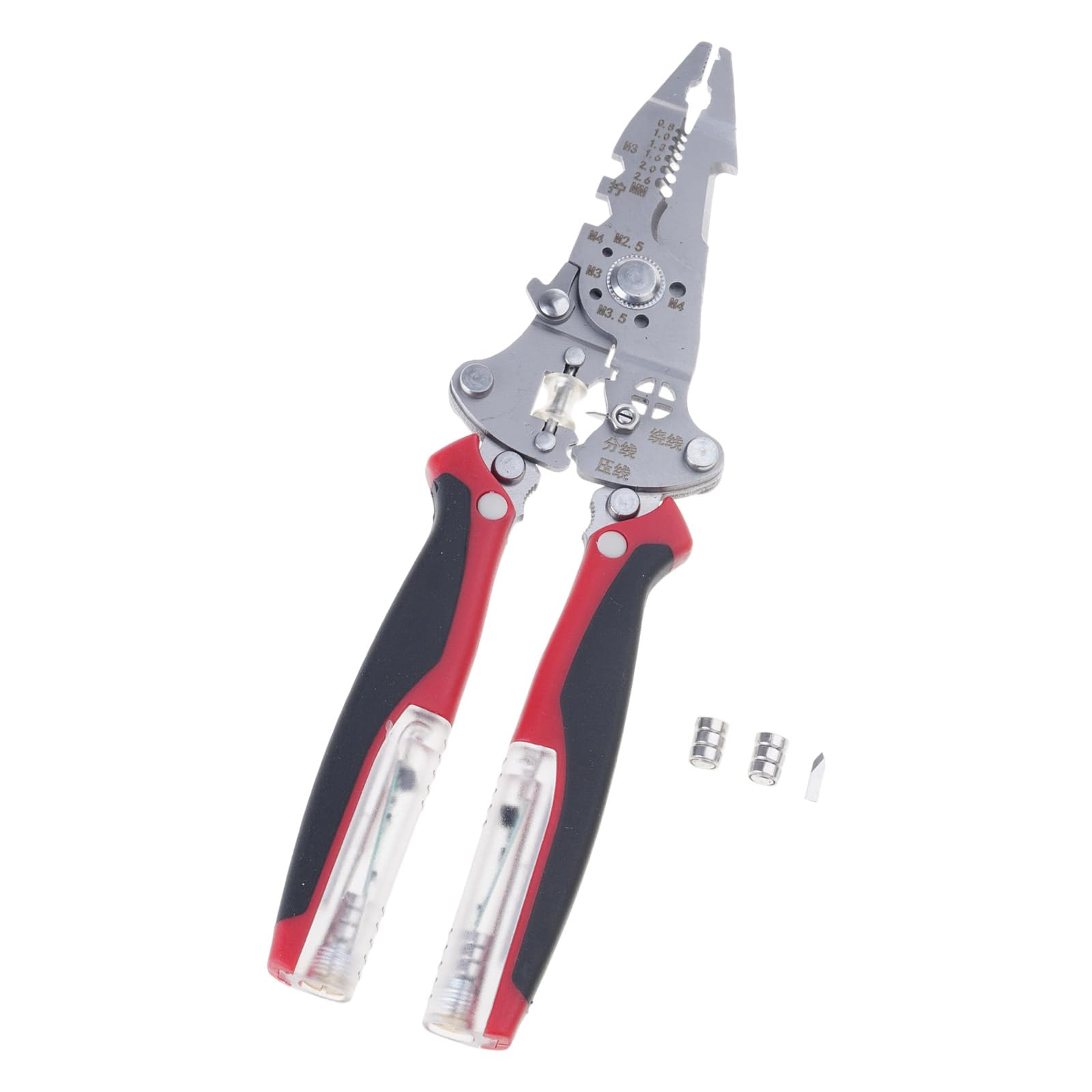 Rafgaldex Foldable Wire Strippers 16 In 1 Wire Stripping Pliers For Cutting And Pulling Wires With Electricity Measurement Function Multifunctional Electrical Pliers