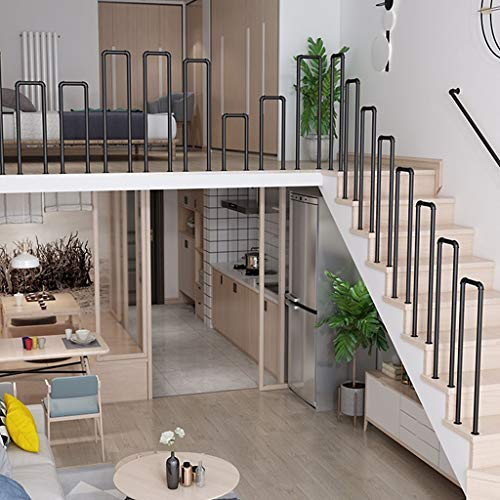 Rampe d escalier en U pour 1 marche installation au sol - 5