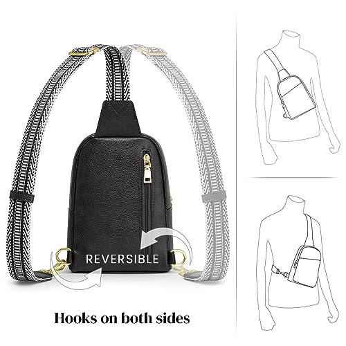 S-ZONE Genuine Leather Sling Bag for Women Men Small Crossbody Shoulder Purse3