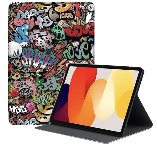 Image of ProElite Book Cover Case for Redmi Pad SE 11 inch Cover, Smart flip case Book Cover for Redmi Pad SE 11 inch Tablet [Auto Sleep Wake Feature], Hippy