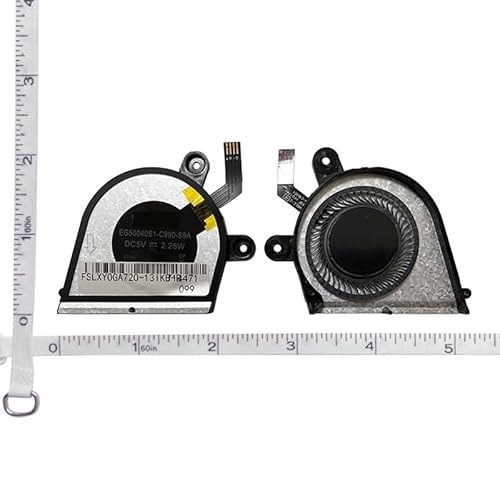 LWDOZMD Ventilador de CPU para portátil Lenovo IdeaPad Yoga 720-13IKB 5H40N67860 AT1YJ002SS0 EG50040S1-CA30-S9A EG50040S1-C990-S9A(K7C06O)