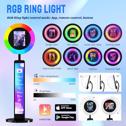 Présentation du produit : iPad Photobooth avec Ring Light – Image 4