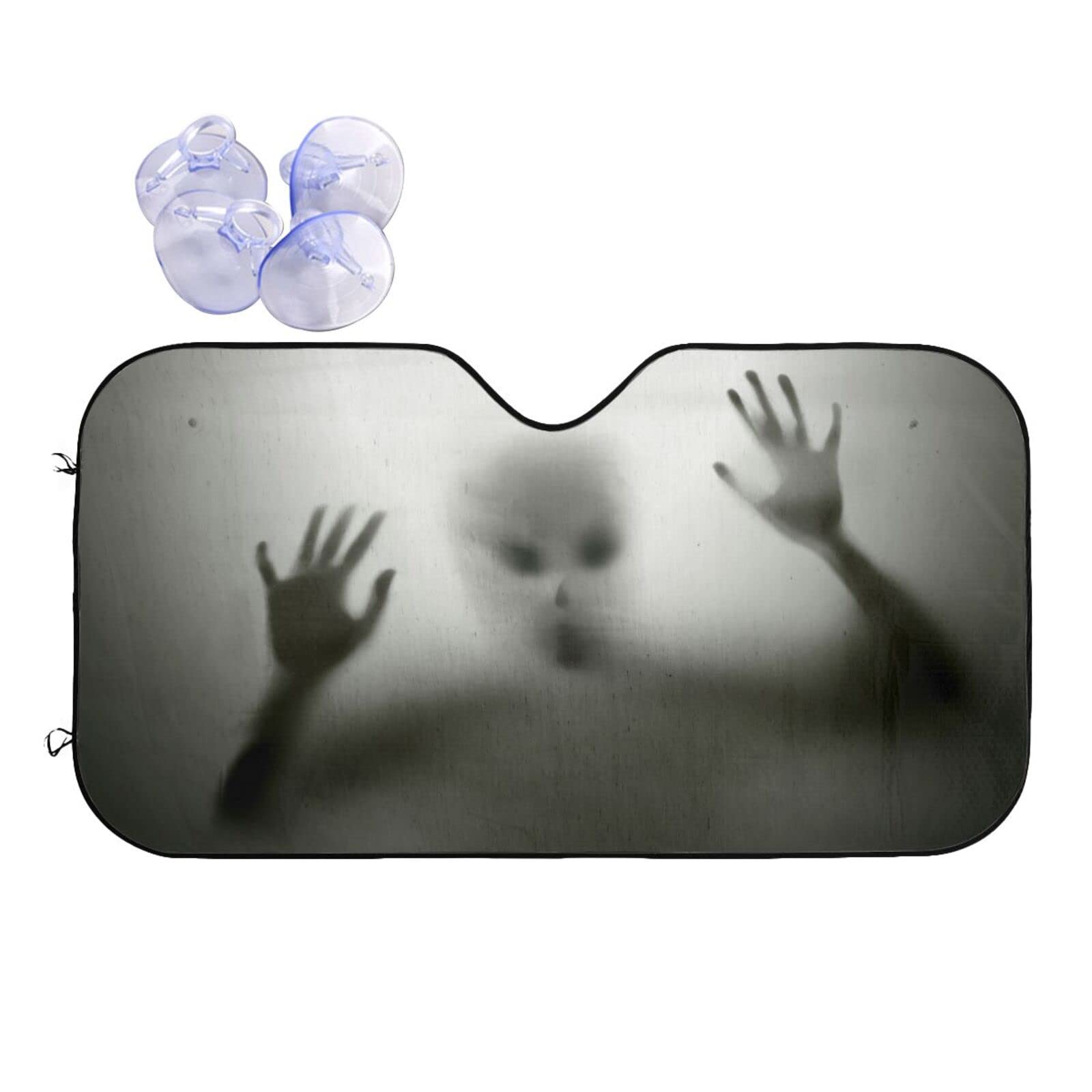 Aliens trapped Car Windshield Sunshade Front Window Blocks Sun Visor Protector Foldable for Truck SUV Small