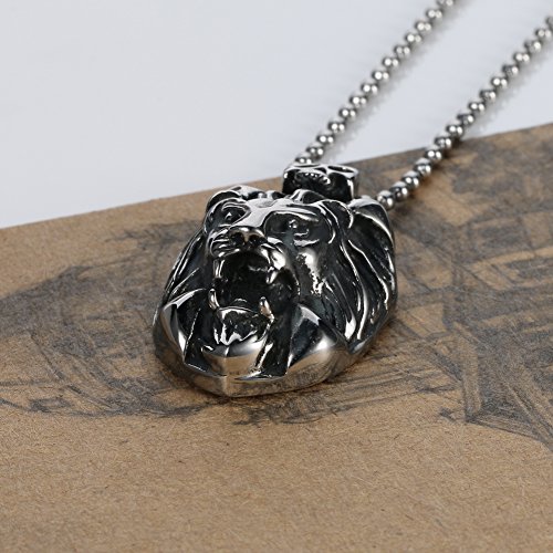 Pendentif lion acier inoxydable : le bijou idéal pour vos sorties urbaines