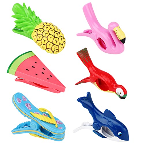 6 pezzi mollette per asciugamani da