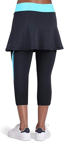 Miniatura 2 de ANIVIVO - Leggings con falda y bolsillos para mujer, diseño para yoga y tenis