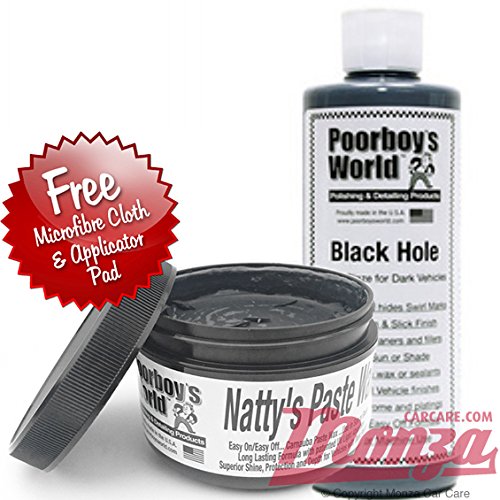 Poorboy's World - Pasta de cera y abrillantador, color negro