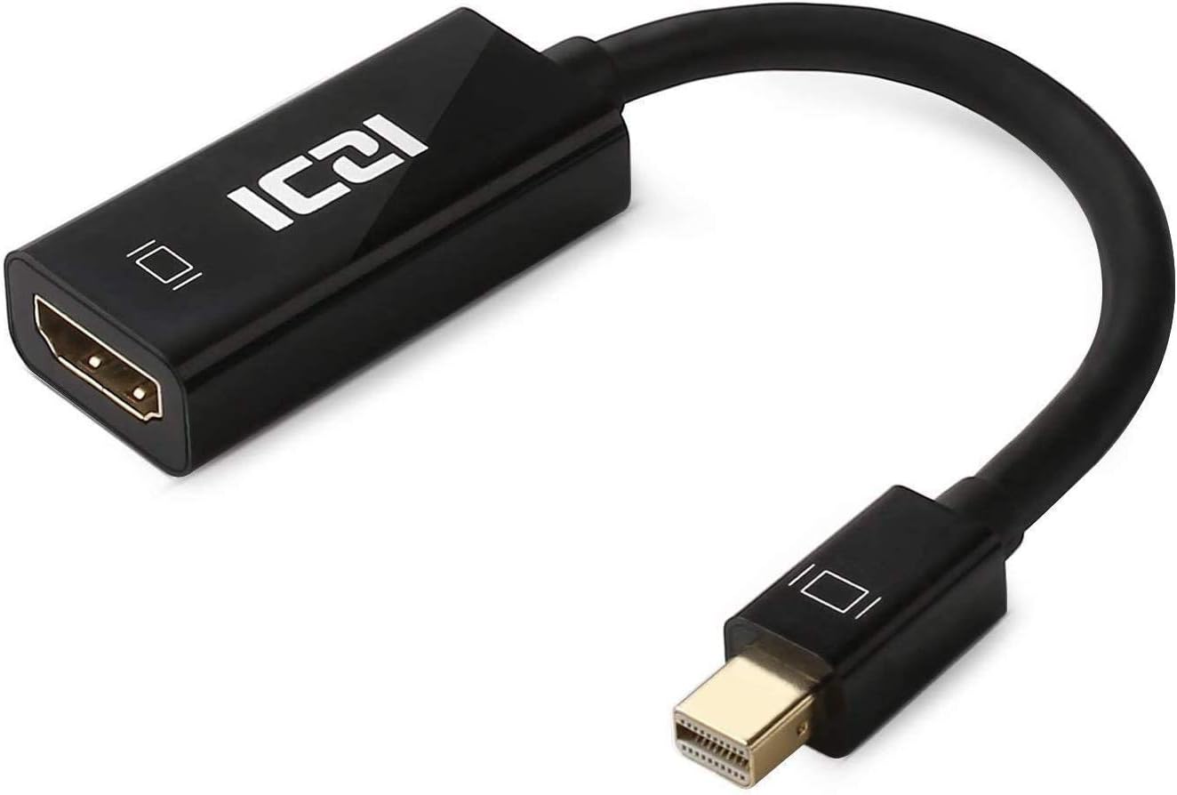 ICZI Adaptateur Mini DisplayPort HDMI 4K, Mini DP (Thunderbolt 2) vers