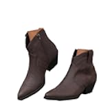 Cowboy Boots for Women Cowgirl Ankle Western Embroidered Stitched Pointed Toe Cutout Chunky Heels Short Booties