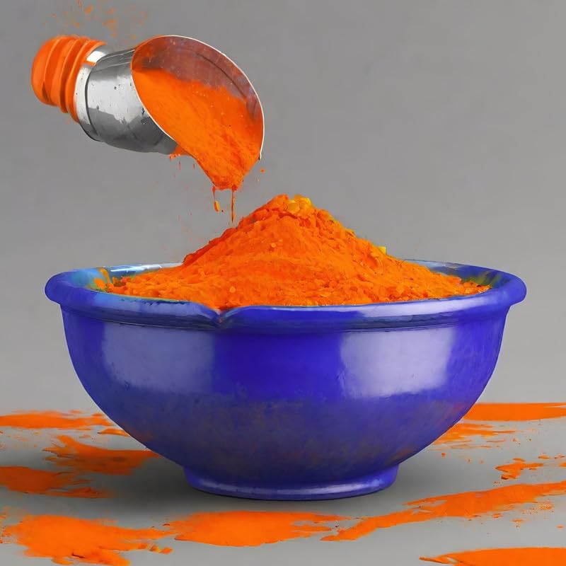 Image of Herbal and Organic Holi Colors | Eco Friendly | Orange Color 1kg | Natural and Skin-Friendly Gulal | Handmade and Non-Toxic | Holi Ke Rang | Holi Celebration | Stain Free