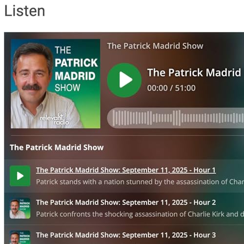 Page de couverture de Special Broadcast: Patrick Madrid Show - Hour 1 - September 11, 2025