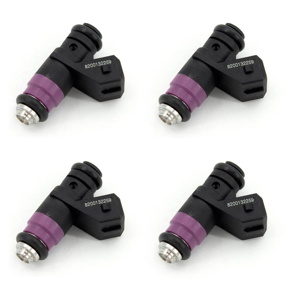 Fghdssa 4 Pcs Car Fuel Injector Nozzle For Megane 1.6 16V 31 T. Km Replacement Nozzle Injection Petrol H132259 4Pcs 8200132259 Fuel Injector