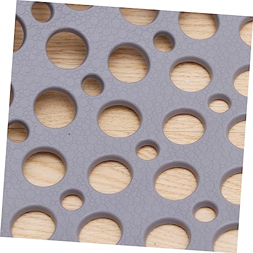 Tapis de bain antidérapant TPE gris avec ventouses de douche - 8