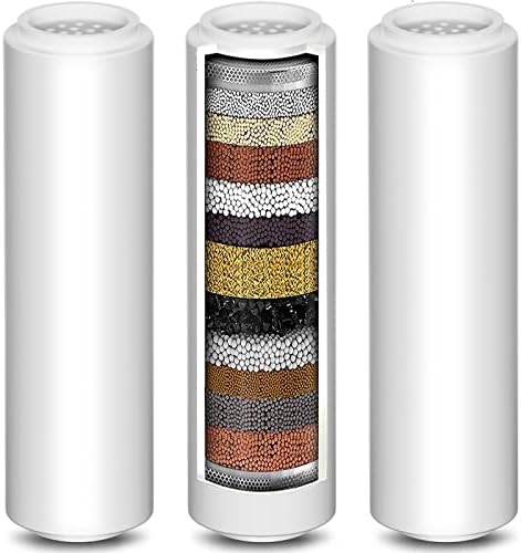 Replacement Shower Filter for Handheld Shower Head, 3 Pack 15 Stage Filter for Hard Water Remove Chlorine and Harmful Substances, Only Fit for Rexsoul Filtered Shower Head