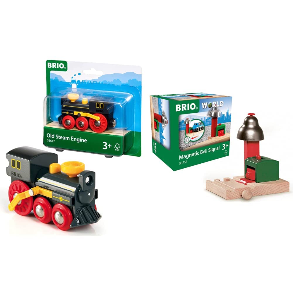 BRIO World Classic Steam Train Engine - Toys for Kids Age 3 Years Up - Add On Railway Accessory