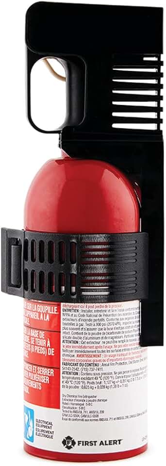 AUTO5 Car Fire Extinguisher, FESA5, UL RATED 5-B:C, Red, 1-Pack