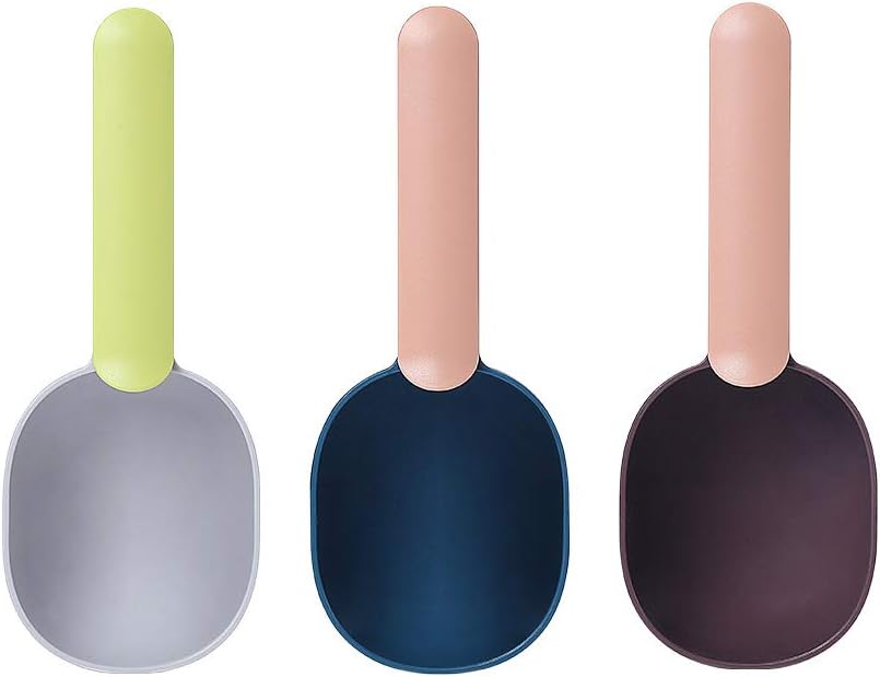 HOWDIA Pet Food Spoon Food Cup Measuring Scoop Food Cups Clip 3Pcs