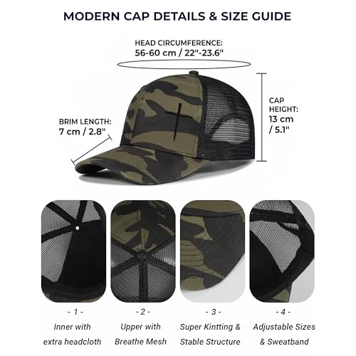 Image of Christian Hats for Men Women,Jesus Cross Hat Religious Best Gifts for Birthday /Christmas