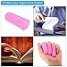 PATIKIL 0.67 Inch Rubber Finger Tips, 10 Pack Silicone Thumb Fingertip Protector Covers Guard Finger Grips Thimble for Office Counting Sorting Sewing, Pink Medium Size