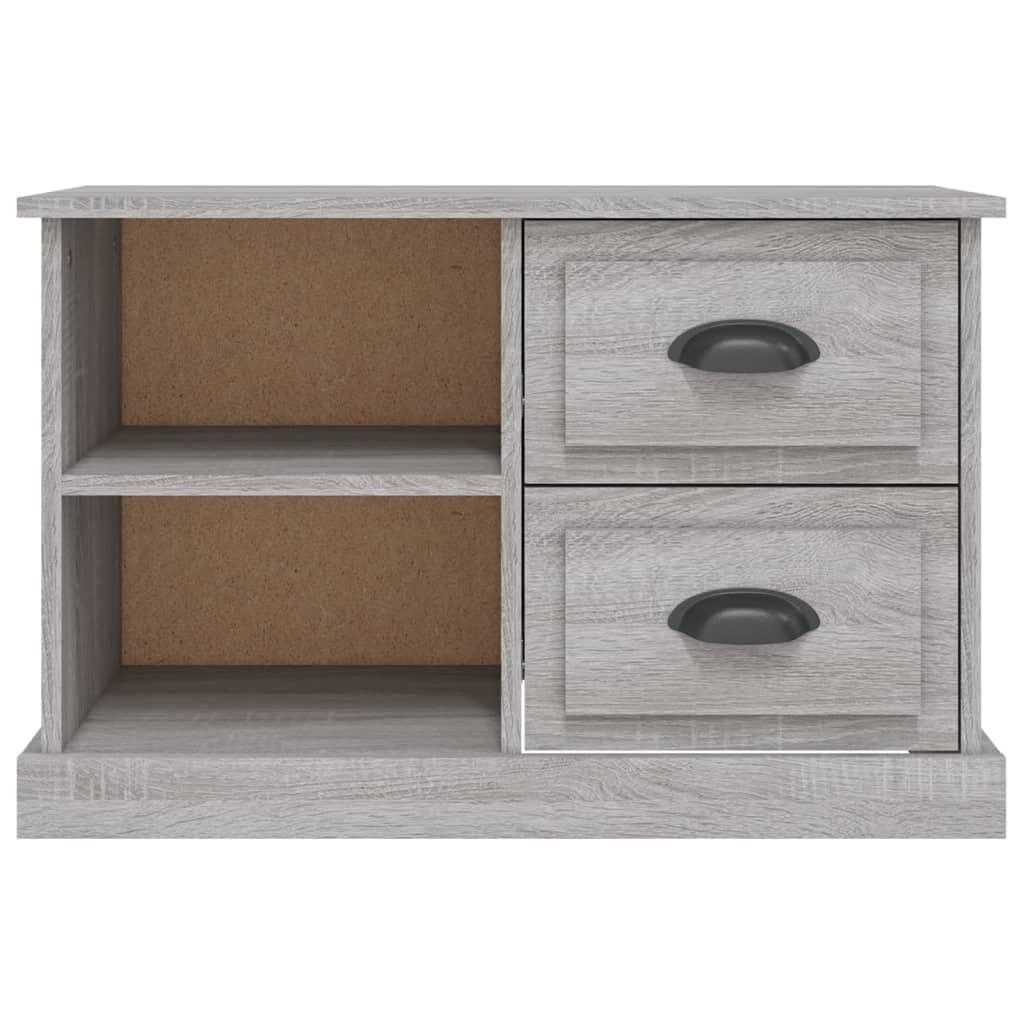 Meuble TV suspendu moderne - Gris Sonoma - 73 x 35,5 x 47,5 cm - Matériaux du bois - Pour salon, chambre à coucher, salle de réception, bureau, bureau