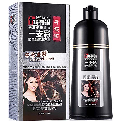Nautural Plant Mild Hair Dye Mid Gold Brown 400ml