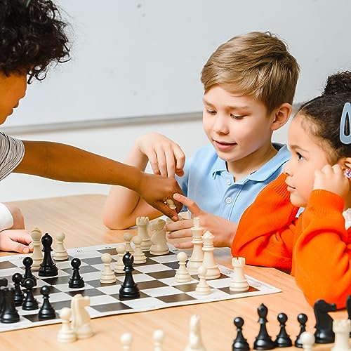 Image of Ankit Toys & Games Classic Chess Game - Classic Strategy Board Game with Durable Chess Pieces and Foldable Board, Ideal for Family Fun & Competitive Play (Board Size 38 * 38 Cm)