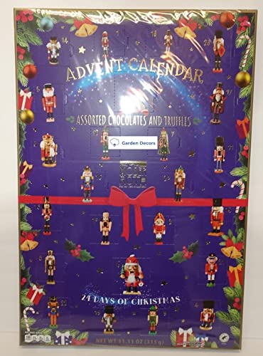Moser Roth German 24 Days of Christmas Nutcracker Chocolates and Truffles Advent Calendar 11.11oz 315g