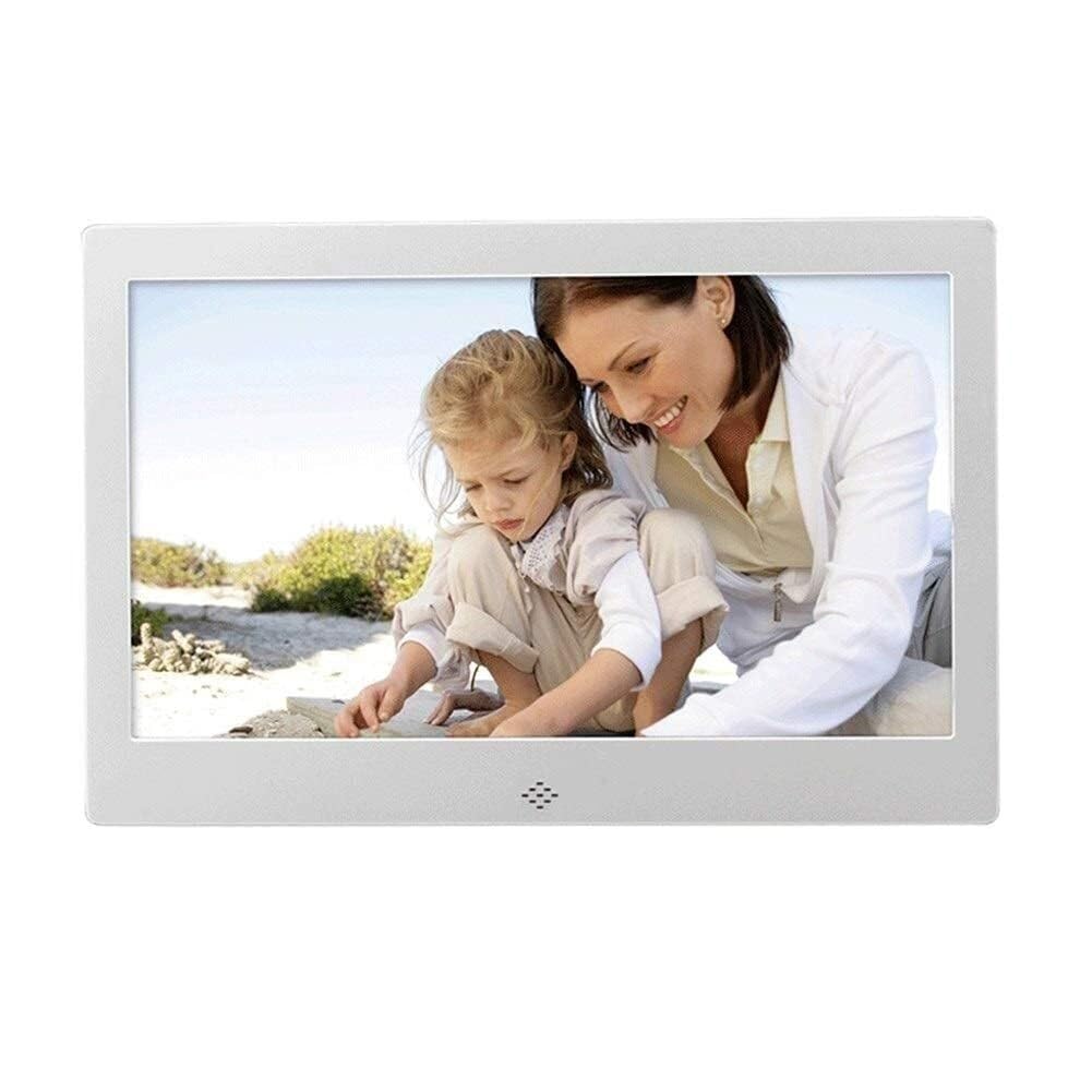 10-calowa cyfrowa ramka na zdjęcia z wyświetlaczem IPS 1024x600, odtwarzaniem muzyki wideo, obsługą USB/SD, kalendarzem i alarmem dla rodziny