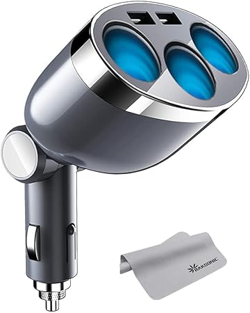 Amazon Raksonic車載シガーソケット 3連車用増設ソケット 分配器 車載充電器 電圧測定 スマート識別 独立スイッチ付き 1w 2ポート 3プラグ 12 24v 車対応 Android Iosに適しています ソケット分配器 車 バイク Amazon Raksonic車載シガーソケット 3連車用増設ソケット 分配器 車載充電器 電圧測定 スマート識別 独立スイッチ付き 1w 2ポート 3プラグ 12 24v 車対応 Android Iosに適しています ソケット分配器 車 バイク