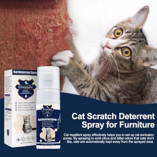 Granado Premium Cat Deterrent Spray - Safe Indoor & Outdoor Deterrent For Furniture Protection, Effective Training Aid With Natural Ingredients - Non-Toxic Anti-Scratch Formula For Cats And Kittens thumb #3