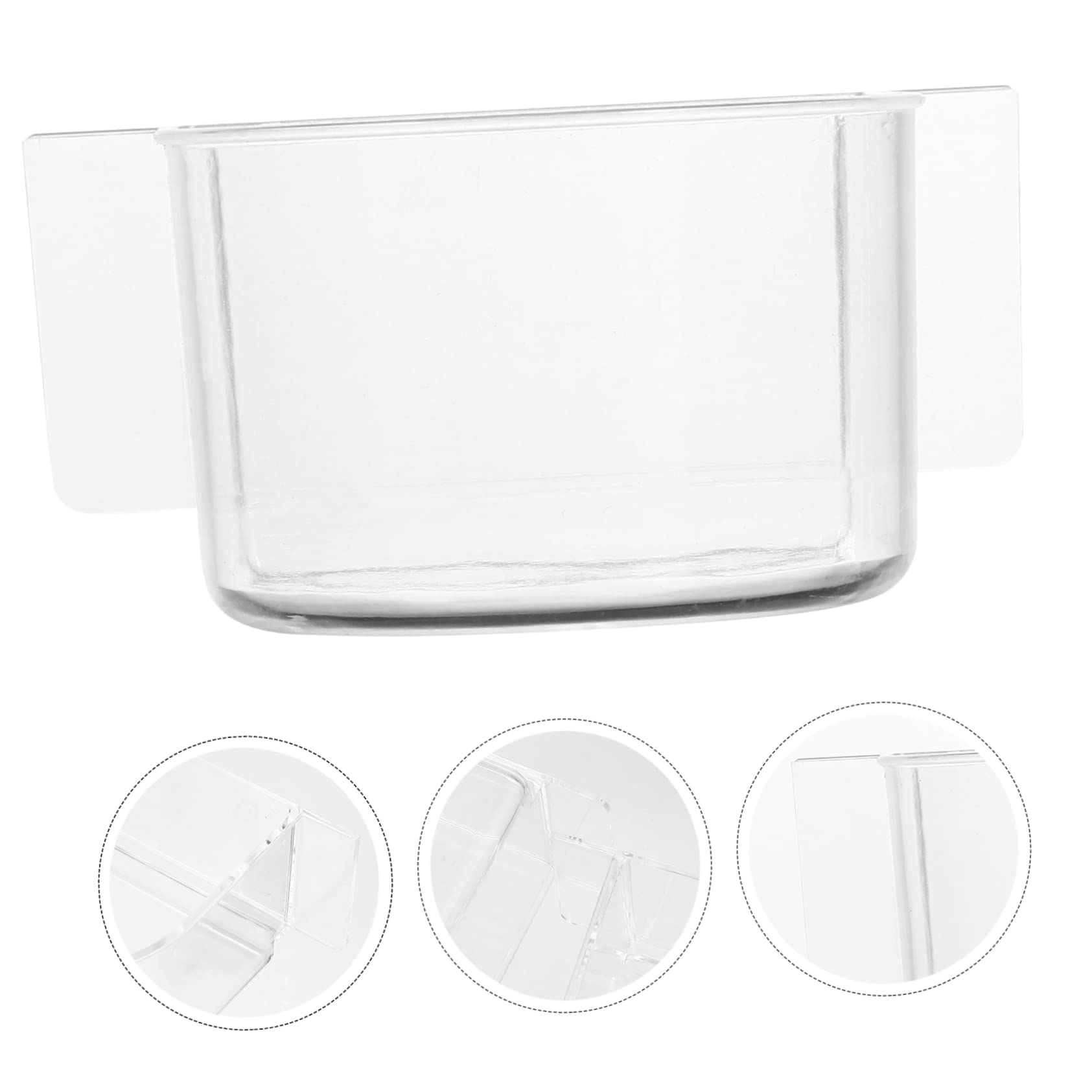 Balacoo 2PCS Bird Cage Feeder: Semicircle Bird Feeder Dish Cup Bird Food Feeding Dish Bird Cage Water Dispenser Hummingbird Feeding Bowls Birdcage Hanging Bowl