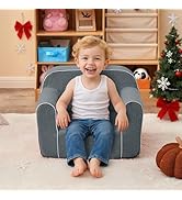 DAICO Ultra-Soft Foam Kids Sofa Chair, Cozy Toddler Bean Bag Chair with Armrests for Boys and Gir...