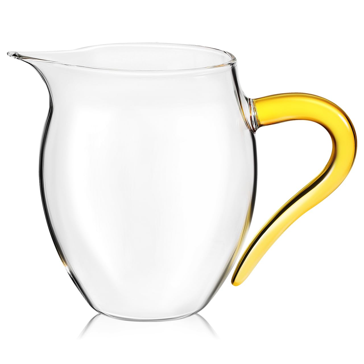300Ml Fair Cup - Premium Glass Tea Pitcher with Anti-Scald Handle V-Shaped Pouring Design Perfect for Home and Kitchen Use