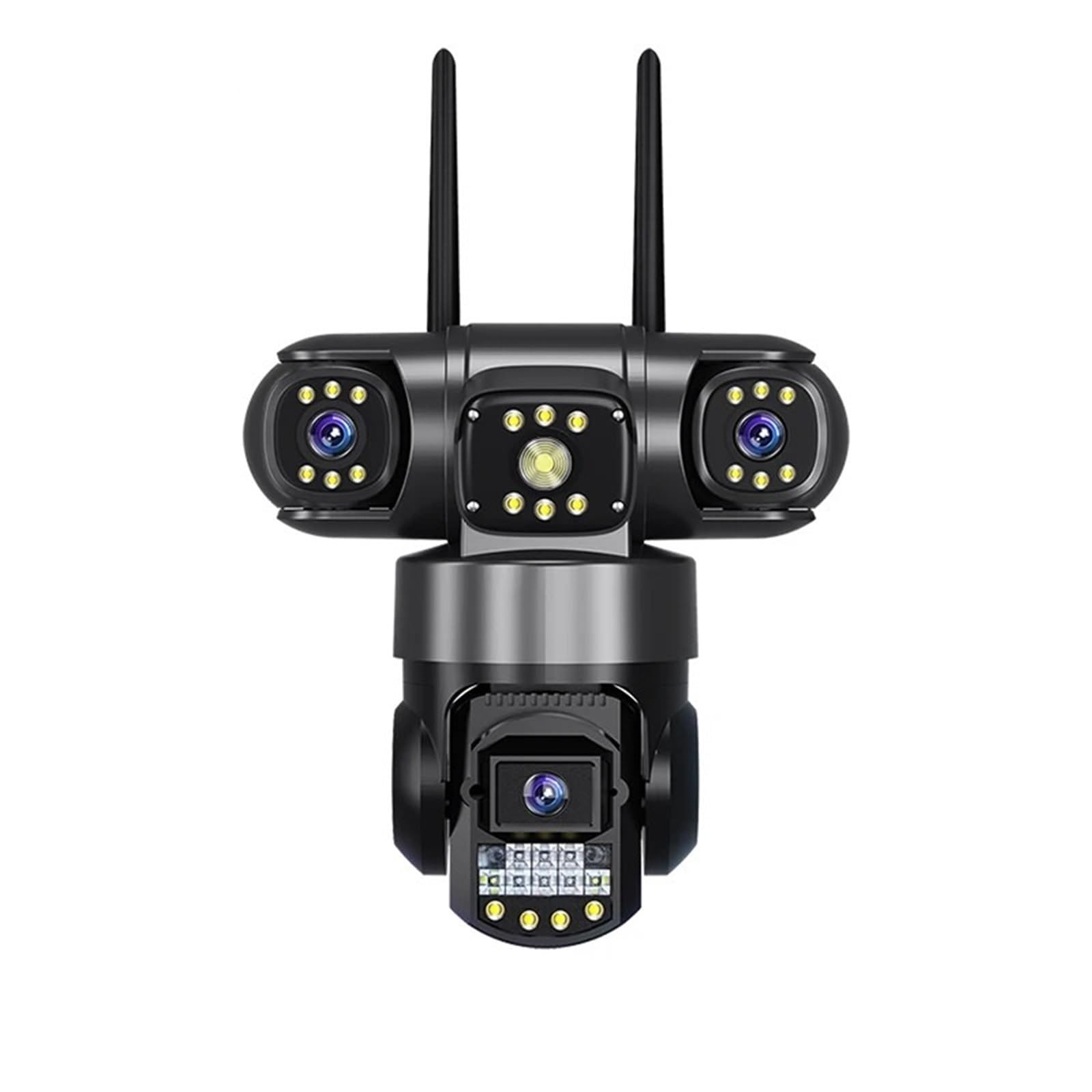 Kamera IP, Kamera do monitoringu zewnętrznego, 3 obiektywy, ekrany, noktowizor, wodoodporna, wykrywanie ruchu, monitoring CCTV, ochrona(5MP 5X Camera)