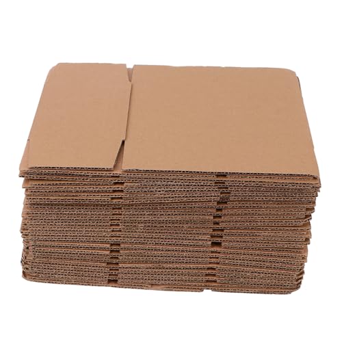 DIKACA 20 piezas Pack de Cajas de Reforzado para Embalaje y Envíos Pequeñas Cajas Prácticas para Almacenaje y Mudanzas Resistentes y Reciclables