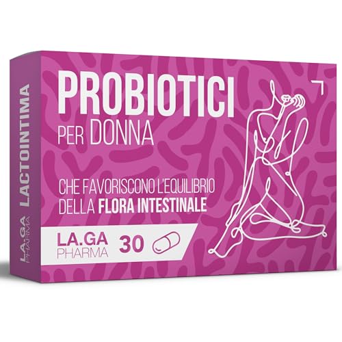 Probiotici Donna per la Flora Batterica Vaginale, anche in caso di Candida. Alto Dosaggio di Probiotici Vaginali: Lactobacillus Reuteri, Rhamnosus gg, Crispatus e Saccharomyces Boulardii. 30 Capsule