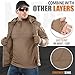 M-Tac Thermal Shirt for Men – Grid Fleece Lined Base Layer Compression Top for Cold Weather ECWCS Delta Level 2 Coyote Brown