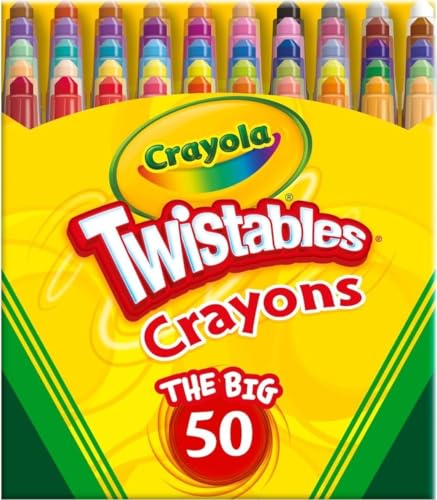 Crayola Mini Twistables Crayons for Kids (50ct), Cute Back...