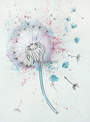 Diamond Painting Kits For Adults Kids DIY 5D Full Drill Muroanmi Flower Dandelion Botany Wall Art Decor DIY Decoration 16×20 Inch