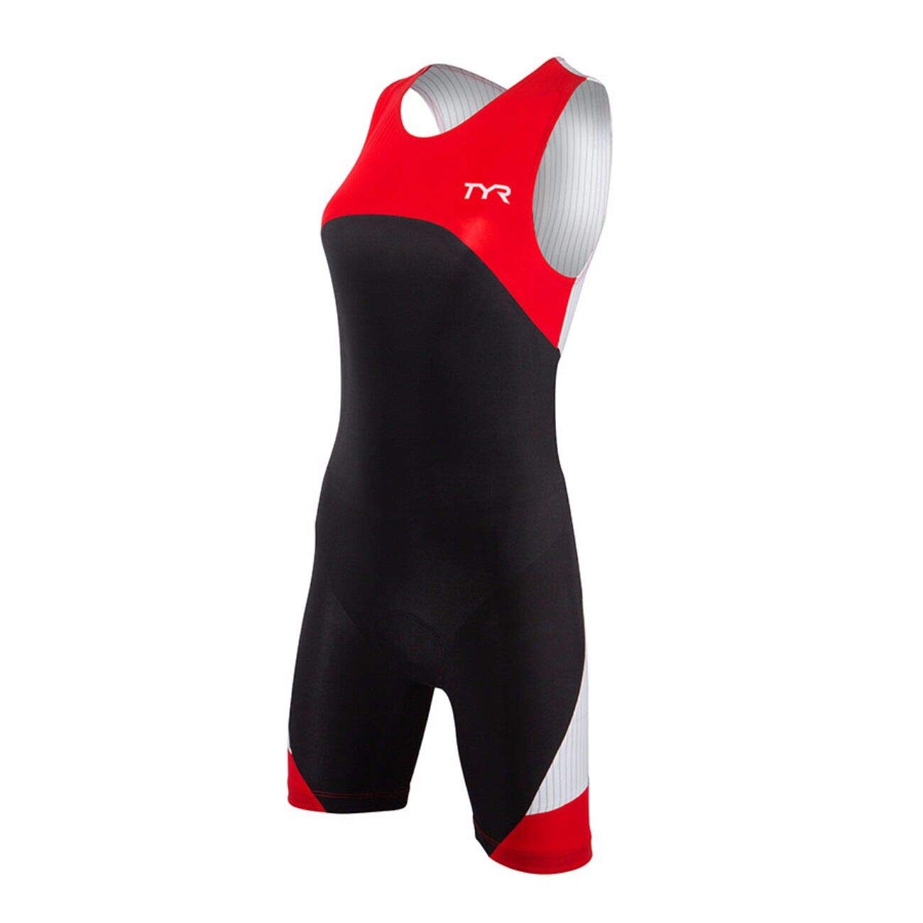 TYRSport Women's Sport Carbon Zipper Back Short John Skin Suit with Pad