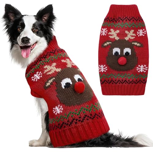 SlowTon Weihnachten Rollkragenpullover Hundepullover – Weihnachten...