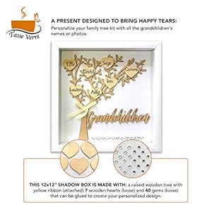 Tasseverre12x12grandchildrenshadowboxkitfamilytreegiftforgrandparentsgrandmagrandpawith7heartsand40gemsgiftforgrandparentsgrandchildgrandkidnanamimimothersday Urban Country Home Decor Tasse verre 12×12 grandchildren shadow box kit family tree gift for grandparents grandma grandpa with 7 hearts and 40 gems gift for grandparents grandchild grandkid nana mimi mothers day urban country home decor