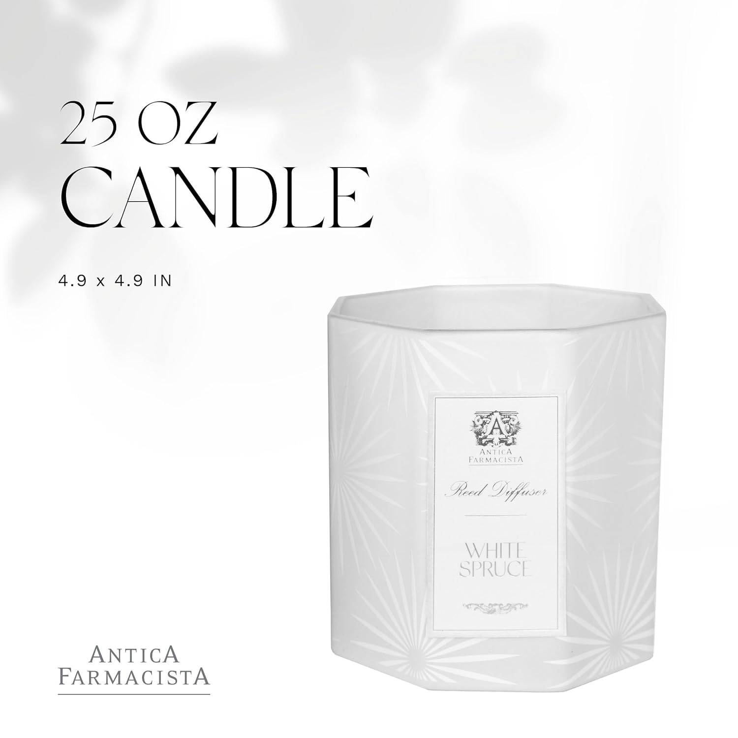Antica Farmacista 3-Wick Oversized Scented Candle - Luxury Gift for Women & Men - Beautiful Decorative Candle - White Spruce