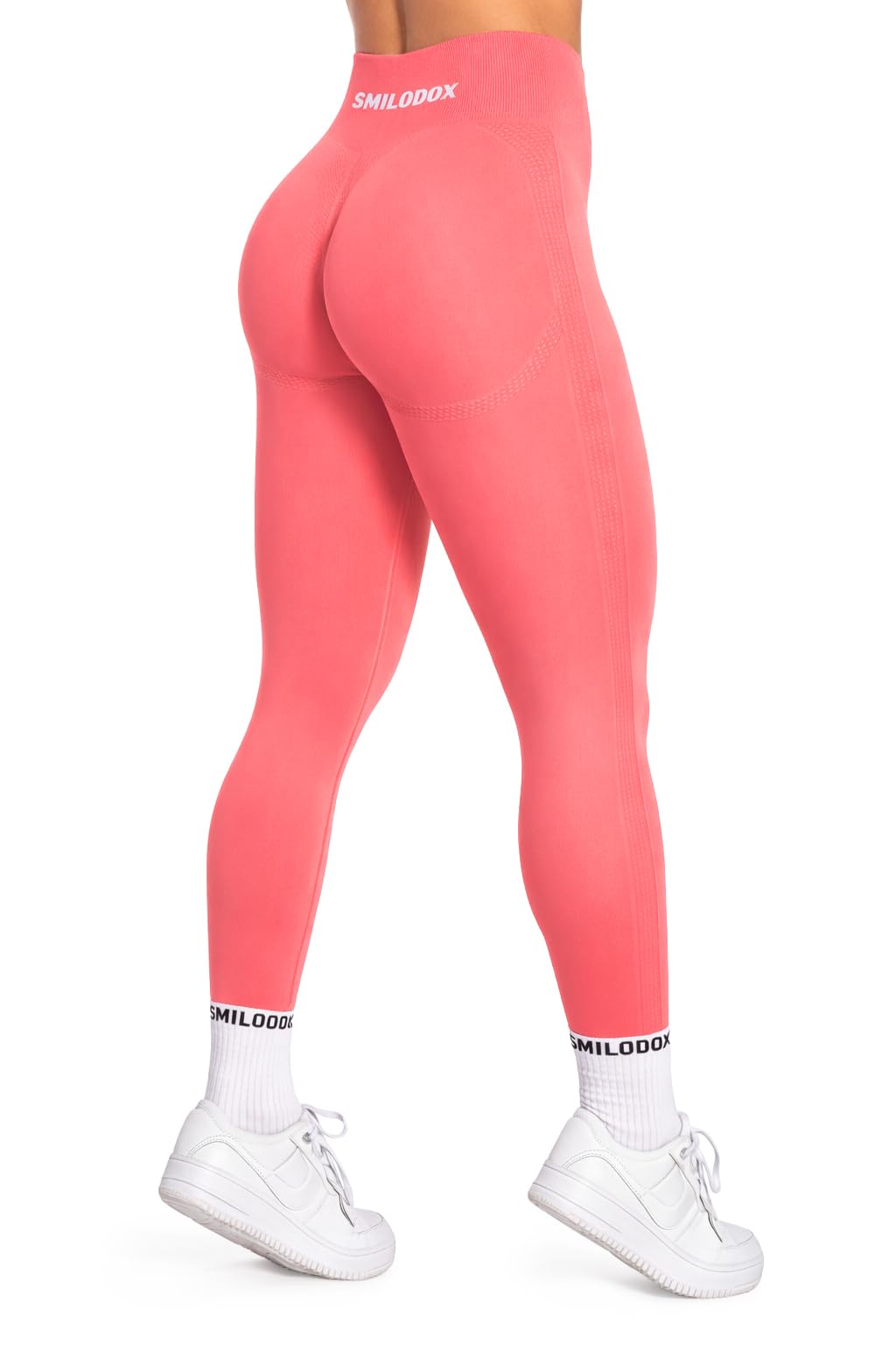 SMILODOX Leggings Damen Booty Scrunch Cetrina, High Waist Seamless Sporthose, Push-up Booty Leggins Blickdicht, Yogahose Damen für Sport Yoga Fitness Gym Workout