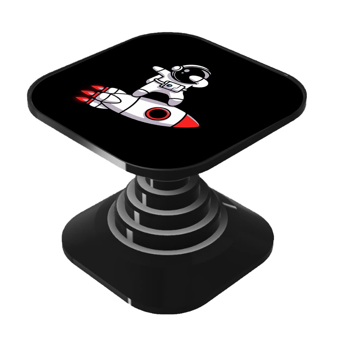 Gosmartkart® Super HD Matte Finish Mobile Holder Finger Go Grip Socket - Astronaut On Rocket Article/Design