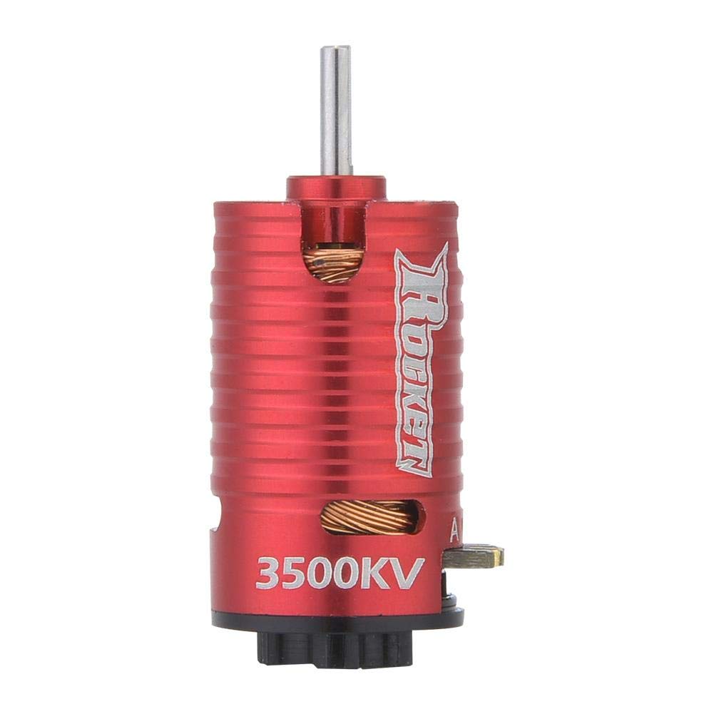 Motor RC, Cohete Mini-Z 3500KV Motor sin escobillas de 2 con Motor de Alto par de 2 y 3 Ranuras para 1/24 1/28 Modelo de Coche RC