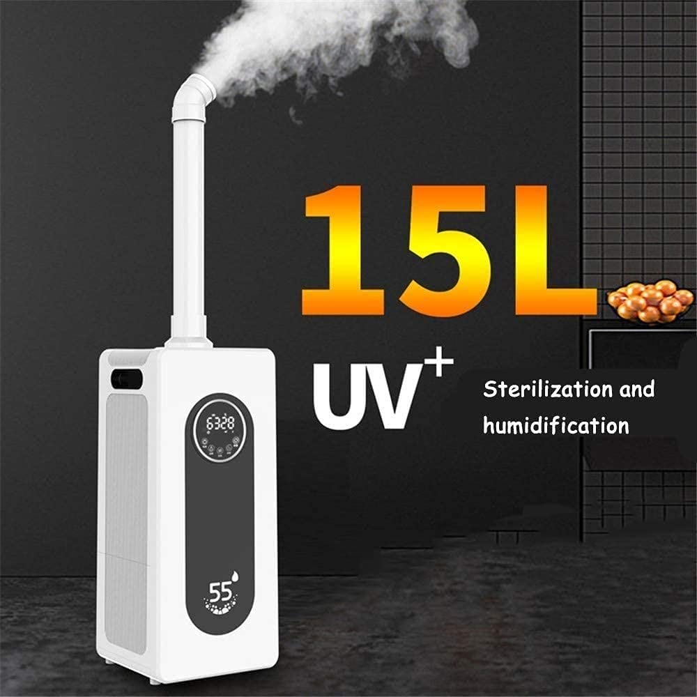Umidificatore a Nebbia Fredda, Serbatoio da 15 Litri/4 galloni con riempimento dall'alto, umidificatore diffusore per Camera da Letto